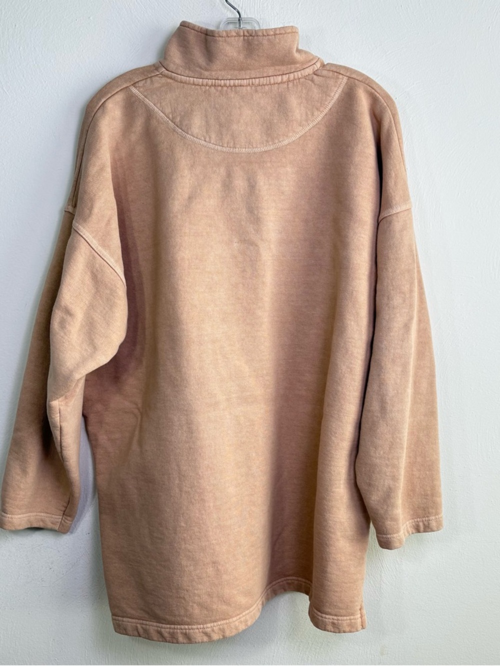 SLOPPY JOE UK Collar 02 Sweatshirt Beige Tan Size 3 L Oversized Relaxed Organic - Picture 3 of 11
